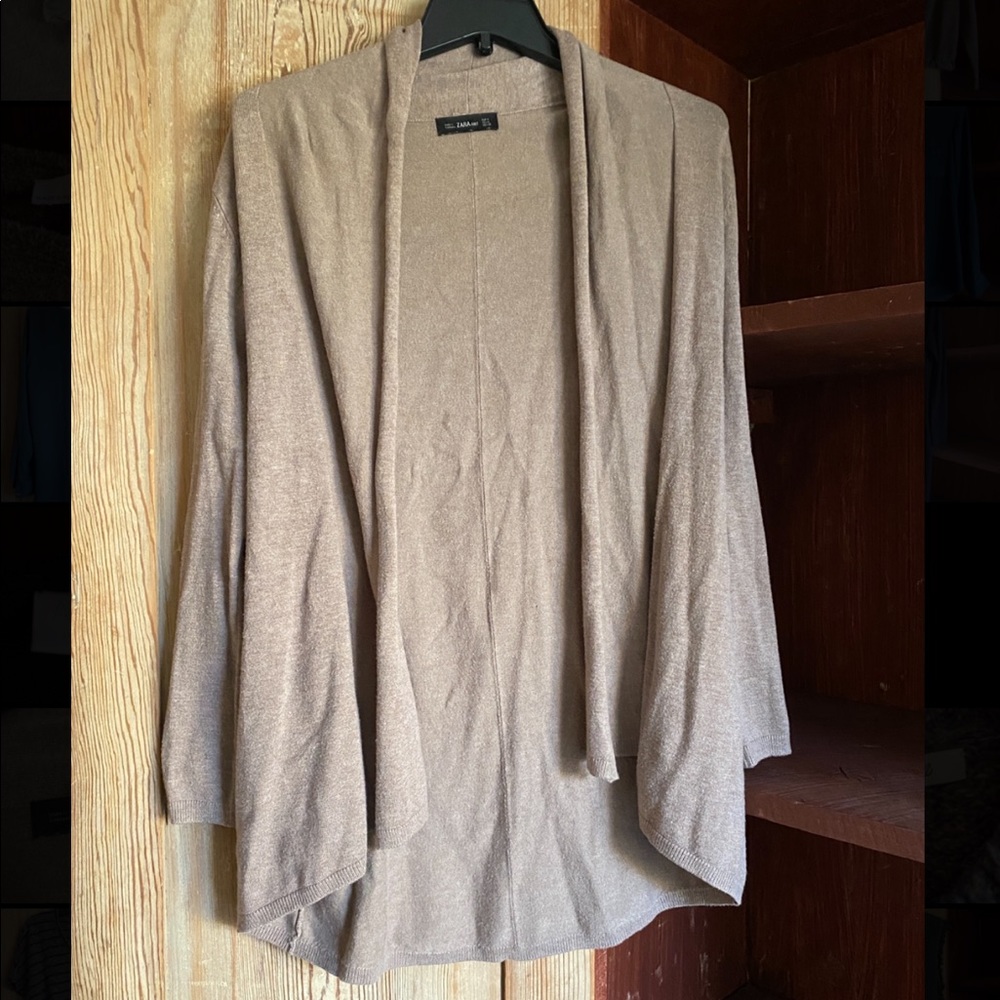 Zara open cardigan sweater